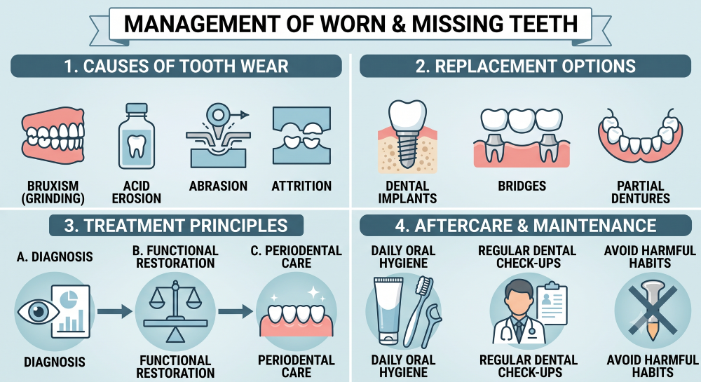 Management of Worn & Missing Teeth