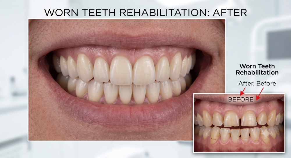 Worn Teeth Rehabilitation in Sector 122 Noida